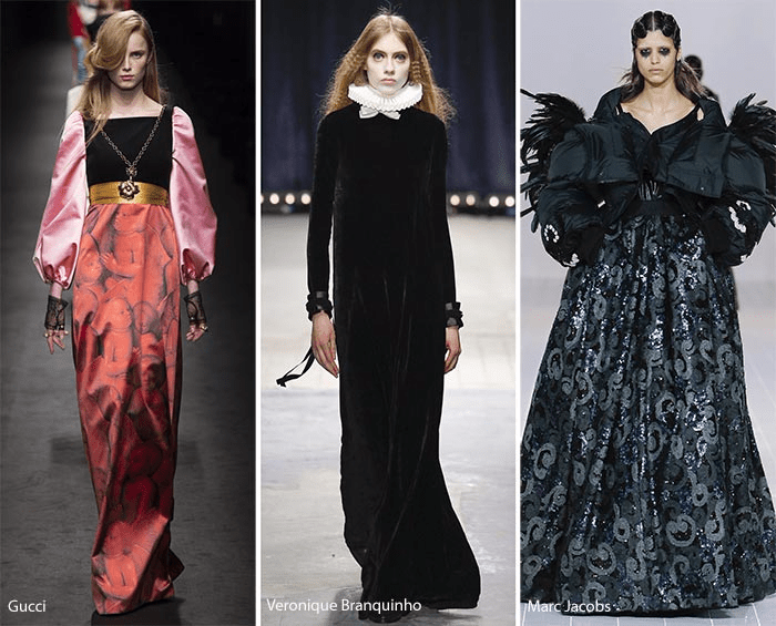 модные тенденции осень зима 2016 2017 - викторианский стиль