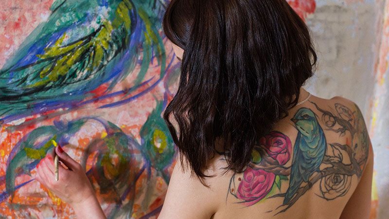 Топ-20 лучших татуировок в стиле акварель для женщин