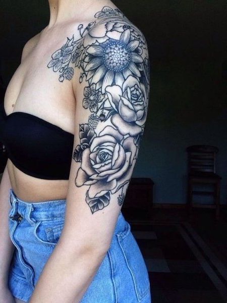 Топ-20 уникальных татуировок половина рукава для женщин