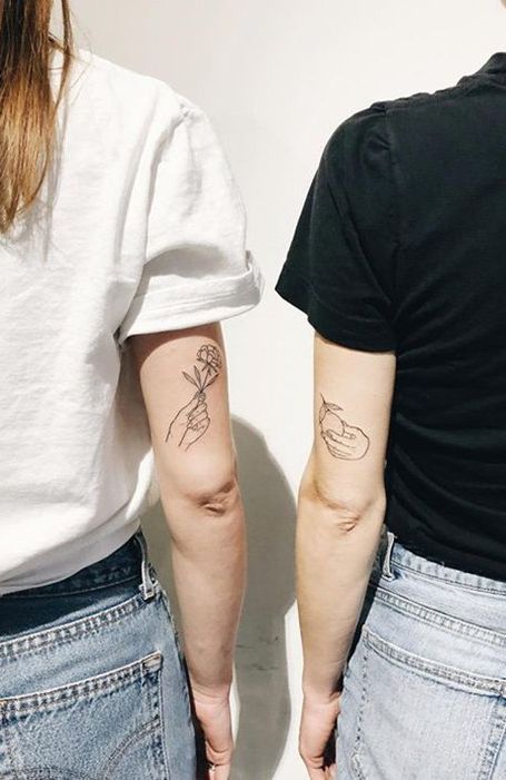 Топ-25 идей парных татуировок для лучших друзей