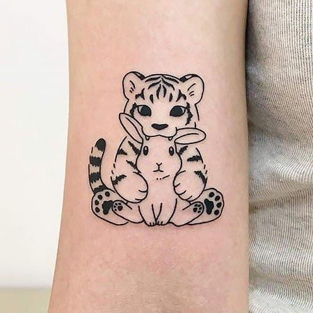 110 самых крутых дизайнов тату тигров для женщин и мужчин