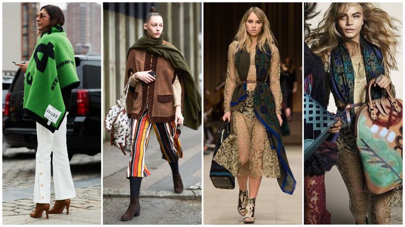 Как носить шарф-одеяло: 10 модных идей от знаменитостей