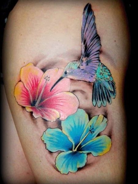 Топ-25 лучших татуировок с изображением колибри