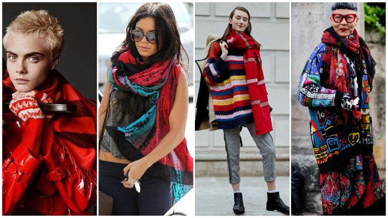 Как носить шарф-одеяло: 10 модных идей от знаменитостей